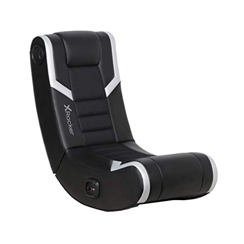 X Rocker Eclipse Video Gaming Floor Chair with Built-In Headrest...