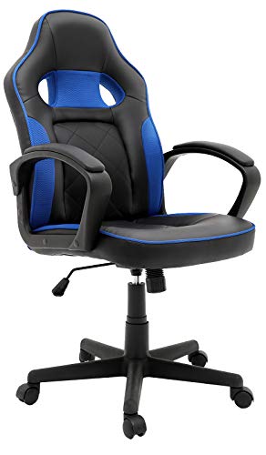 Office Chair PC Gaming Chair | PU Leather Desk Chair Swivel Computer...