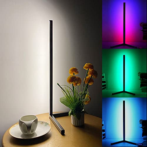 TACAHE Compact Corner Lamp - RGB Color and 3 Level White Light -...