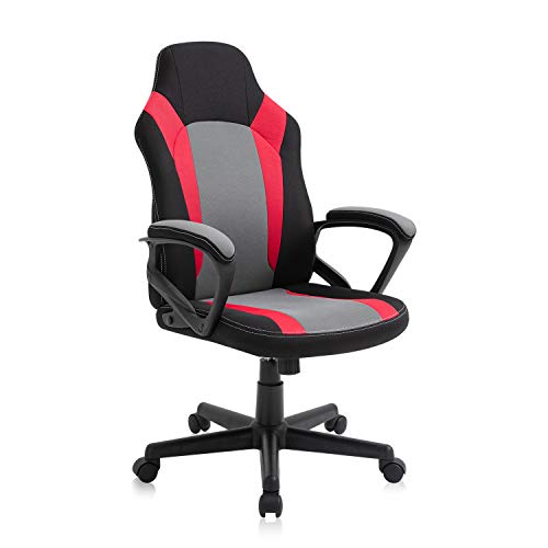 AJS Ergonomic Cheap Gaming Chair Office Chairs Fabric Computer Desk...