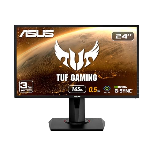 ASUS VG248QG 24' G-SYNC Gaming Monitor 165Hz 1080p 0.5ms Eye Care with...