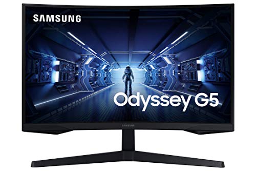 Samsung Odyssey G5 Series 27-Inch WQHD (2560x1440) Gaming Monitor,...