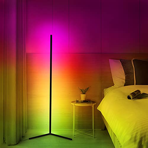 DENGALA RGB Corner Floor Lamp - Random Effects & Solid Color -...