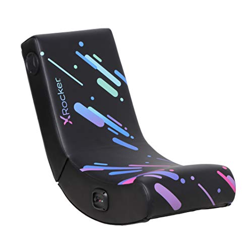 X Rocker Galaxy Printed Video Gaming Floor Chair with Headrest...