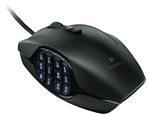Logitech G600 MMO Gaming Mouse, RGB Backlit, 20 Programmable Buttons,...