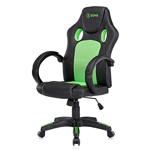 Racing Style PU Leather Gaming Chair - Ergonomic Swivel Computer,...