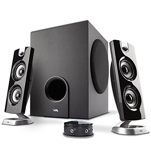 Cyber Acoustics CA-3602FFP 2.1 Speaker Sound System with Subwoofer and...